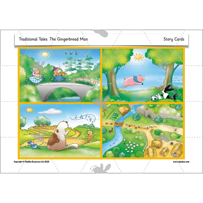 PlanBee Traditional Tales: The Gingerbread Man | KS1 English Pack