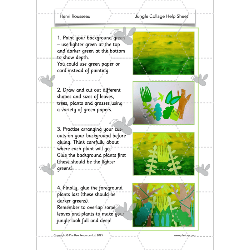 PlanBee Henri Rousseau KS1 Art Lessons