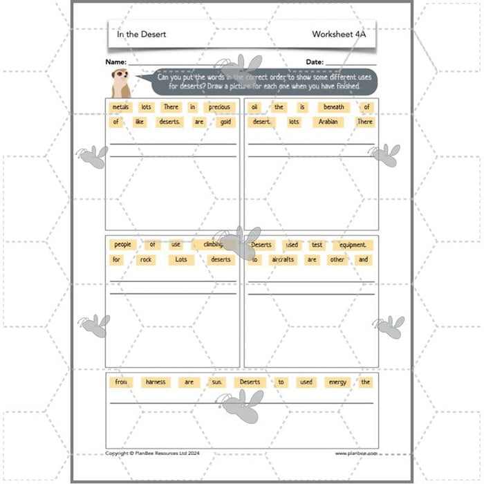 PlanBee In the Desert: Desert Habitat KS2 Geography by PlanBee