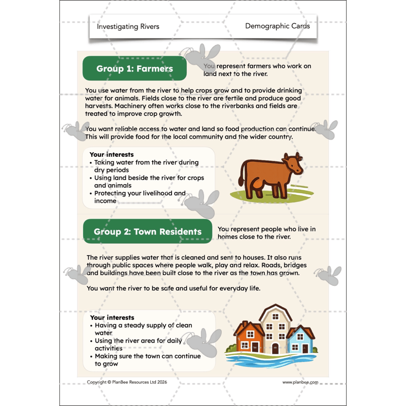 PlanBee Investigating Rivers KS2 Geography lessons by PlanBee