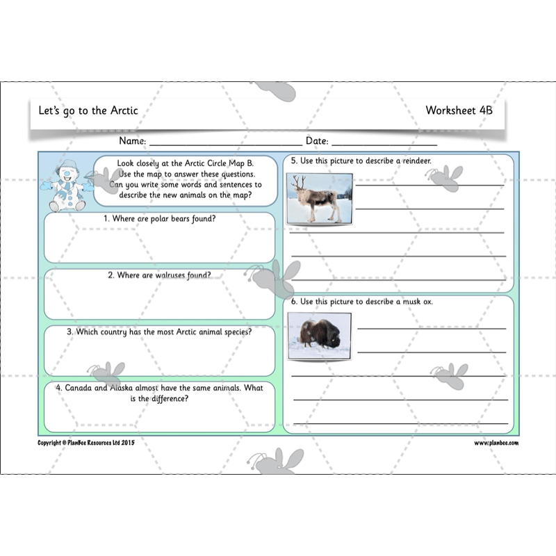 PlanBee Let's go to the Arctic KS1 Geography Lessons and Resources