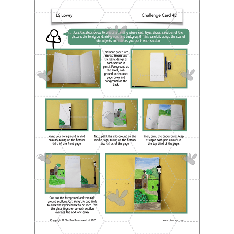PlanBee LS Lowry KS2 - Year 3/4 Art Planning by PlanBee
