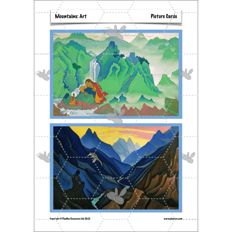 PlanBee Mountains Topic KS2 Enrichment Lesson Pack