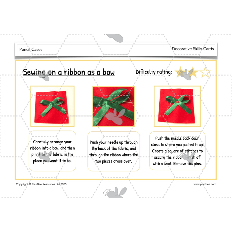 PlanBee Pencil Cases - Textiles: DT Lesson Plans for KS2 Y3/4