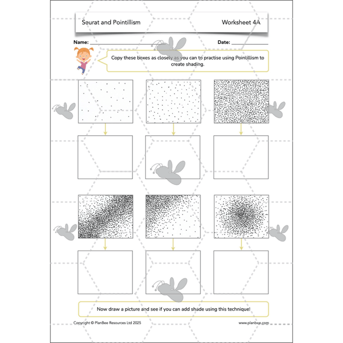PlanBee Seurat and Pointillism KS2 Lesson Plans and Art Projects