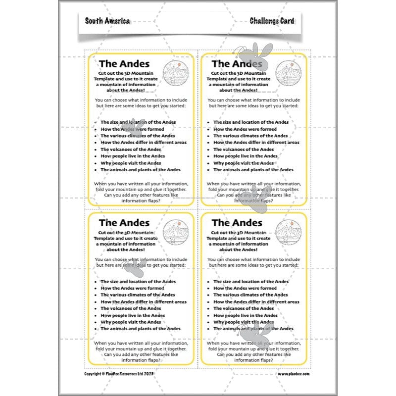 PlanBee South America KS2 Geography Lesson Pack by PlanBee