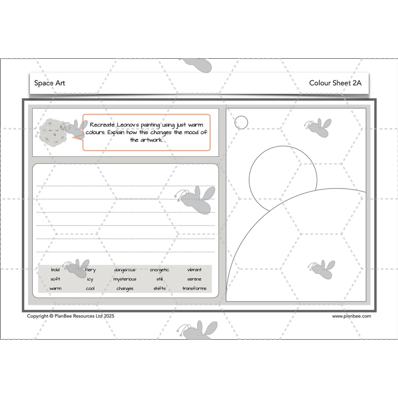 PlanBee Space Art KS2 | Year 5/6 Lessons