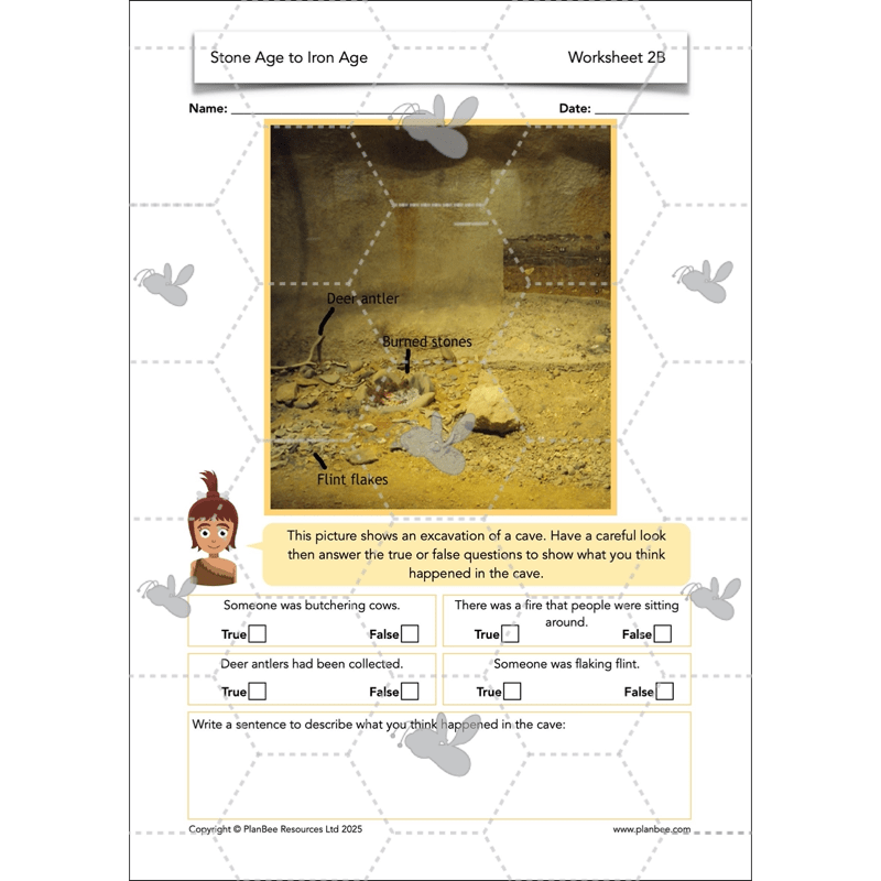 PlanBee Stone Age to Iron Age Year 3 and 4 | History Lessons KS2