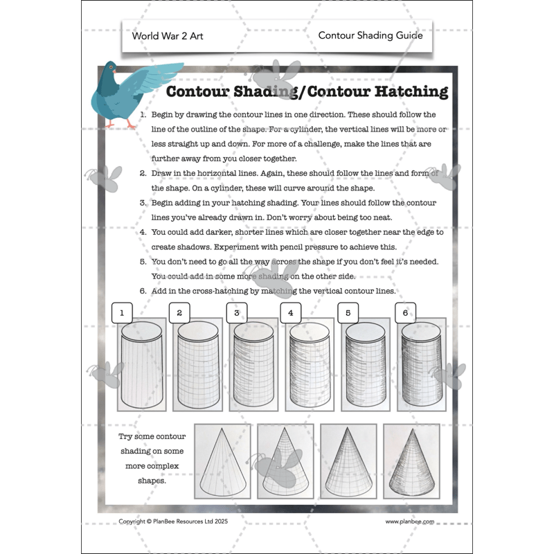 PlanBee WW2 Art KS2 Planning and Resources