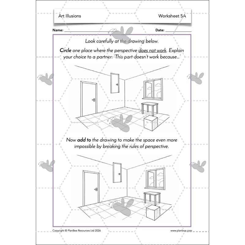PlanBee Art Illusions | KS2 Art lessons