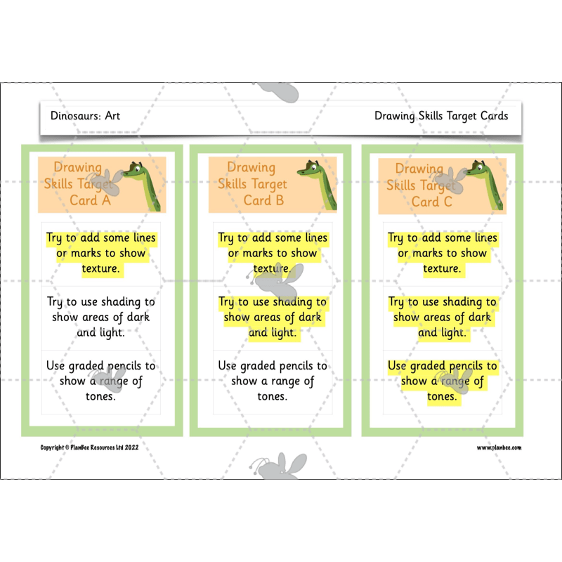 PlanBee Dinosaurs KS1 Topic Enrichment Lesson Pack
