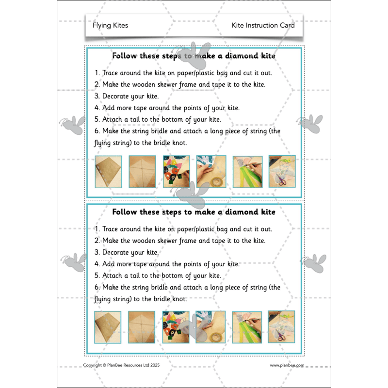 PlanBee Flying Kites KS1 DT Lesson Pack