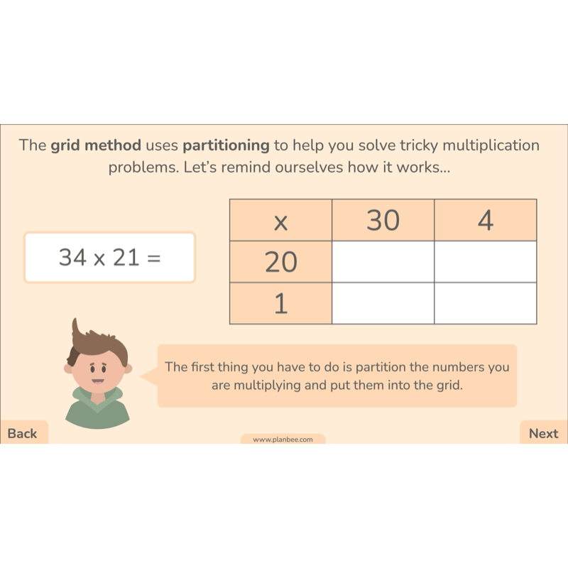 PlanBee Formal Multiplication Year 5 Maths Lessons by PlanBee