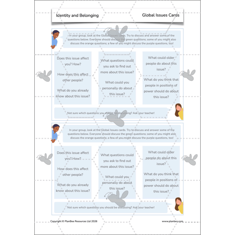 PlanBee Identity and Belonging Year 4 KS2 RE Lesson Pack by PlanBee