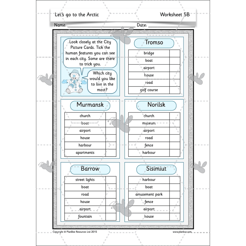 PlanBee Let's go to the Arctic KS1 Geography Lessons and Resources