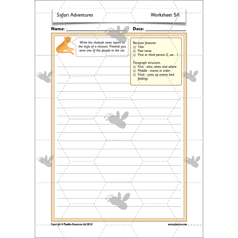 PlanBee Safari Adventures KS1 | English Lesson Pack