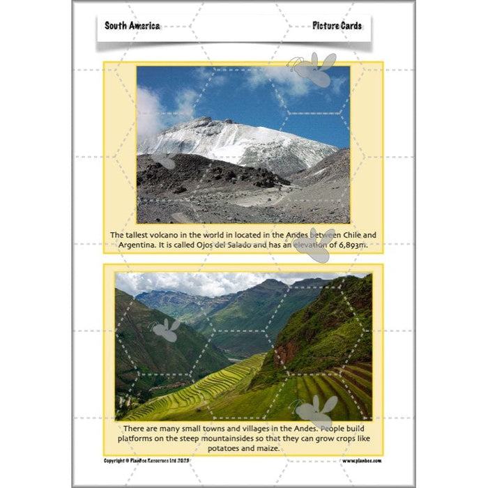 PlanBee South America KS2 Geography Lesson Pack by PlanBee