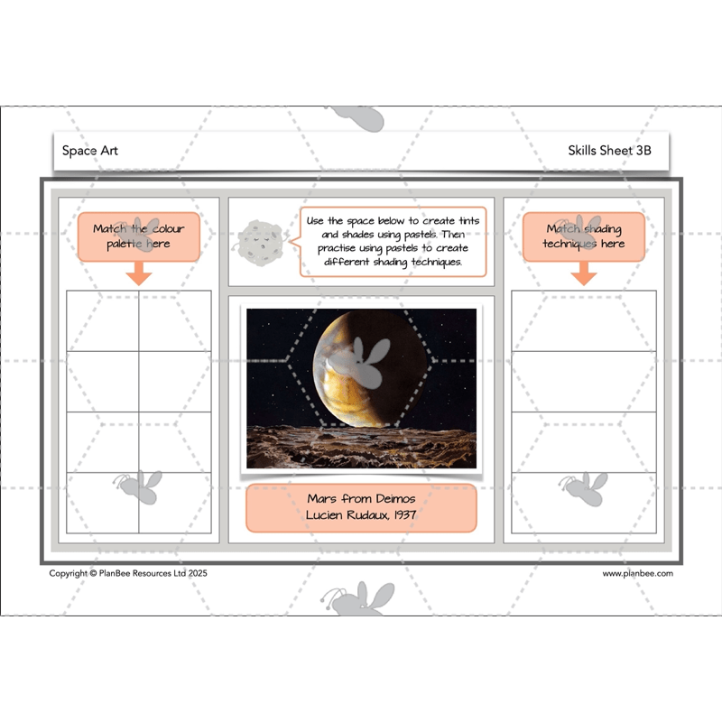 PlanBee Space Art KS2 | Year 5/6 Lessons