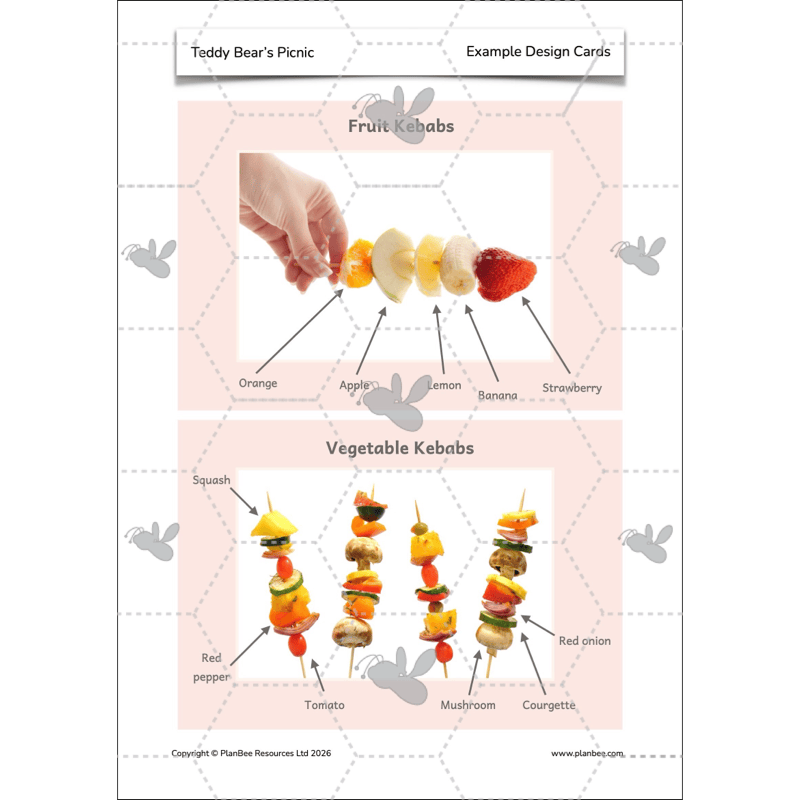 PlanBee Teddy Bears Picnic Ideas and DT Lessons by PlanBee