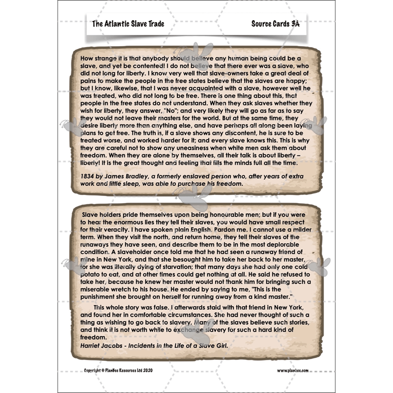 PlanBee The Atlantic Slave Trade | Slavery KS2 History by PlanBee