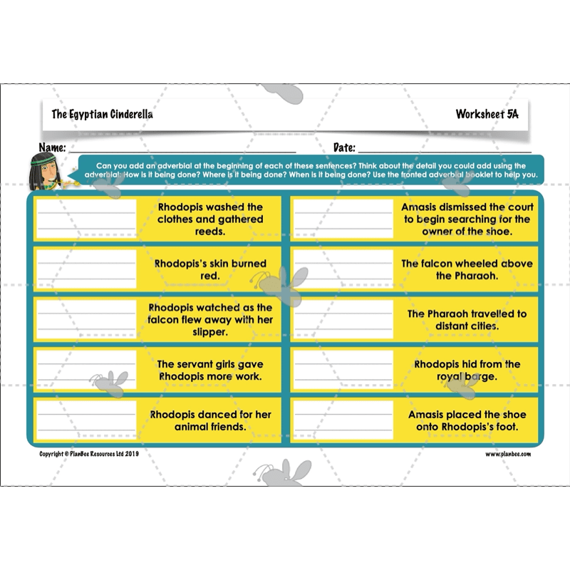 PlanBee The Egyptian Cinderella Planning Pack for KS2