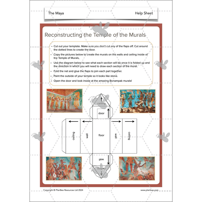 PlanBee The Maya KS2 Topic Enrichment Lesson Pack