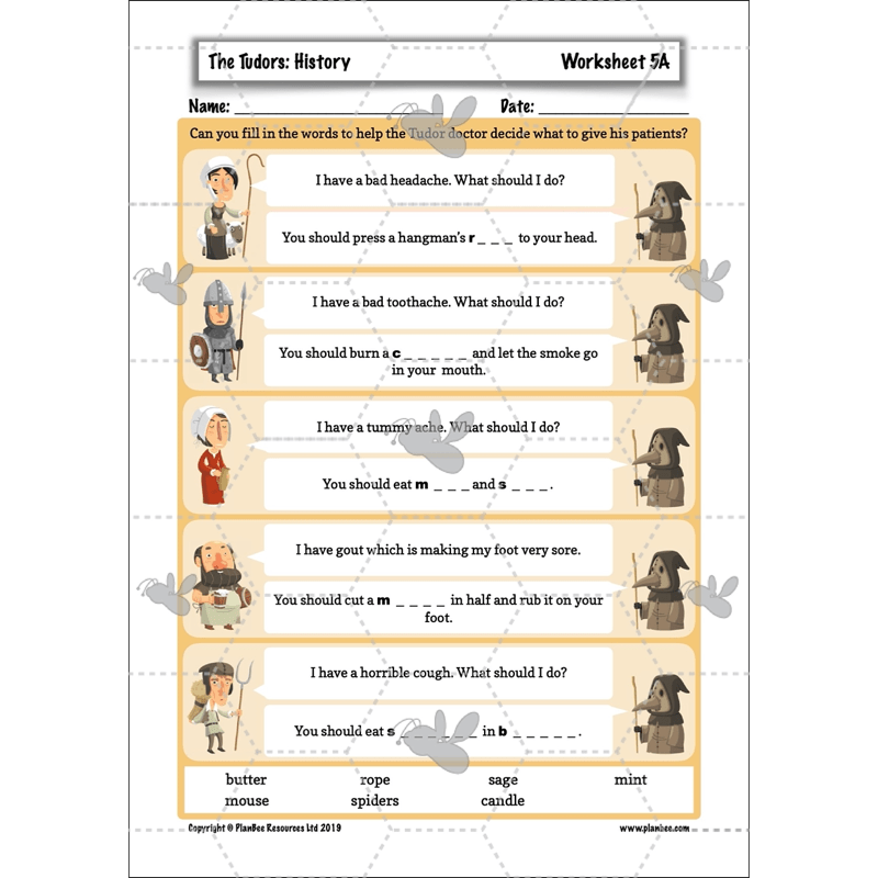 PlanBee The Tudors KS2 History Lessons and Resources
