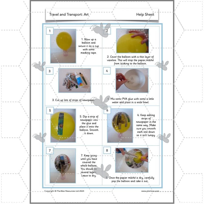 PlanBee Travel and Transport Topic Enrichment Pack