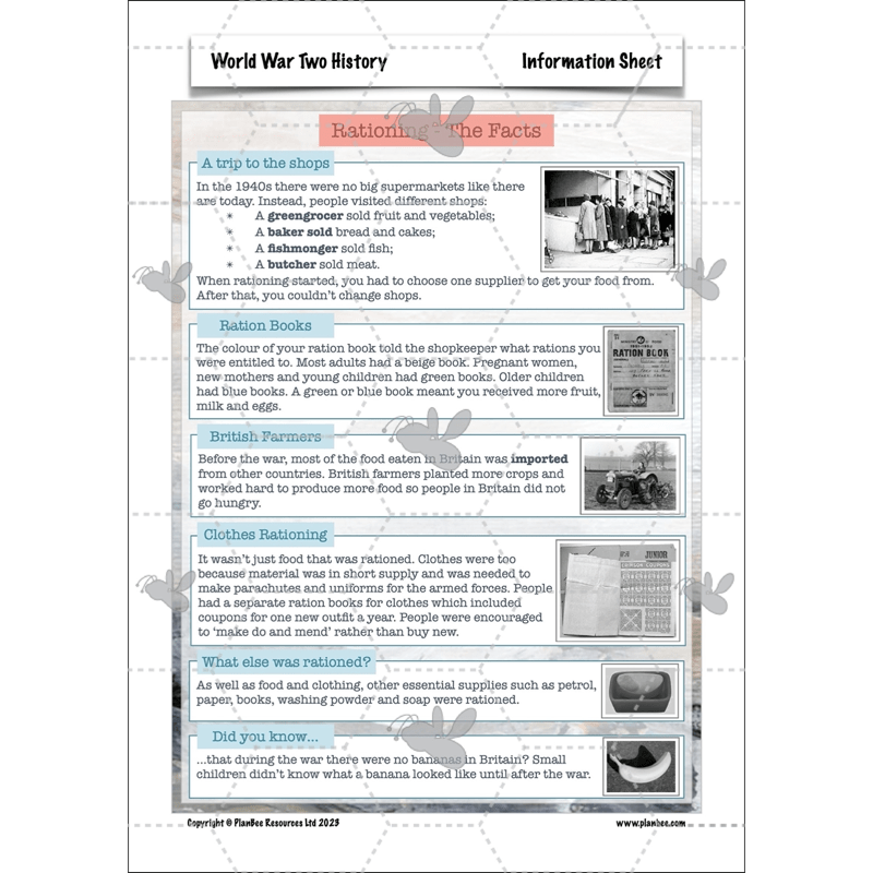 PlanBee Lower KS2 World War 2 History Planning and Resources