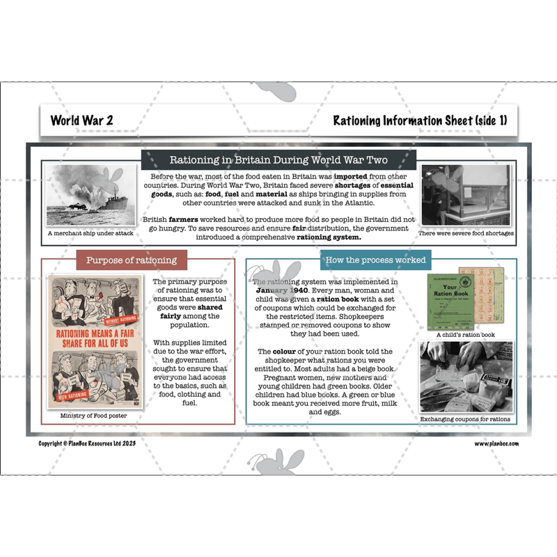 PlanBee Upper KS2 World War 2 History Planning and Resources