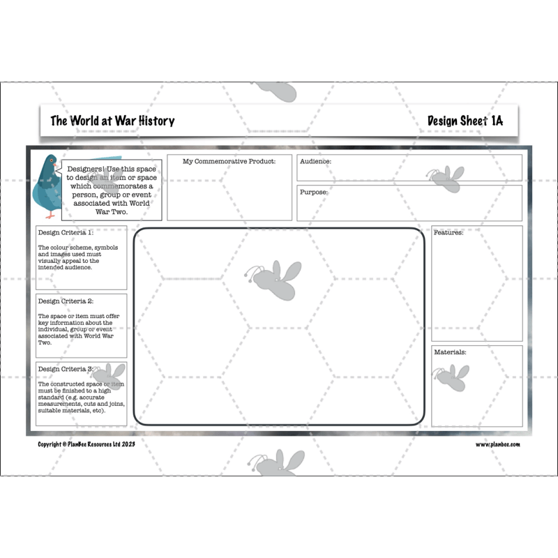 PlanBee World War 2 (UKS2) Topic Enrichment Lesson Pack