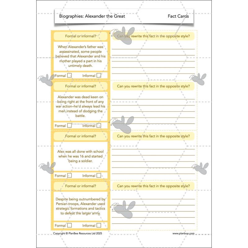 PlanBee Alexander the Great KS2 | English Lessons | Biographies