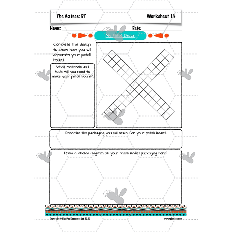 PlanBee Aztecs KS2 Topic Enrichment Pack