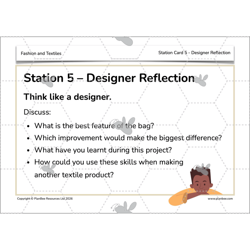 PlanBee Fashion and Textiles: Design and Technology KS2