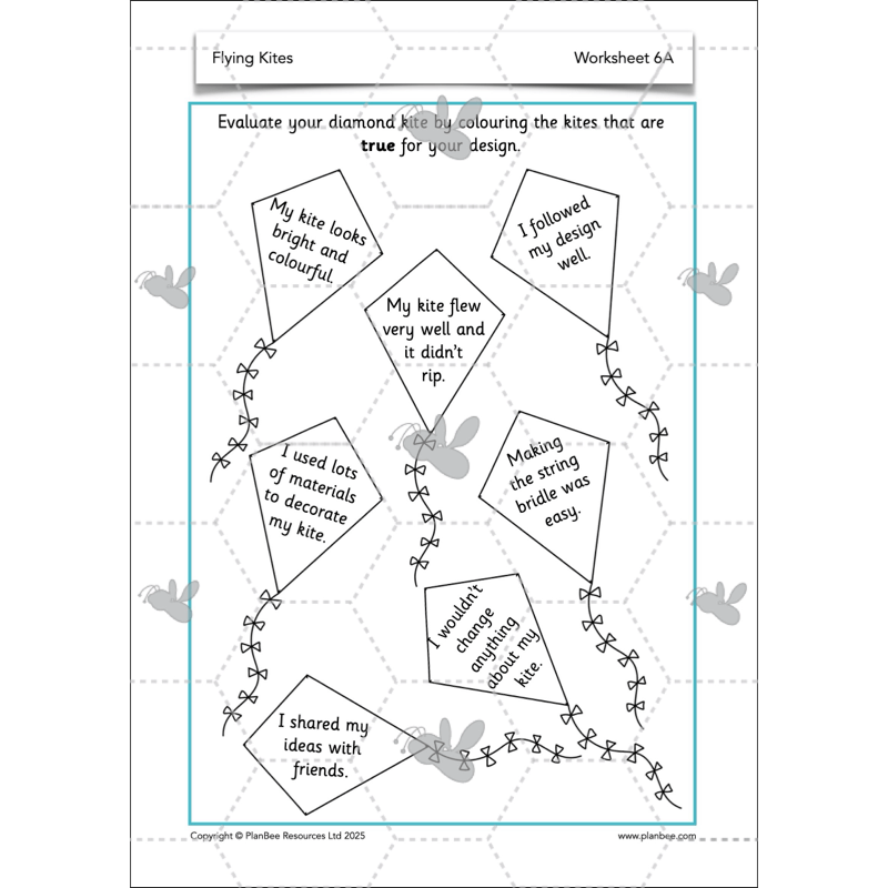 PlanBee Flying Kites KS1 DT Lesson Pack