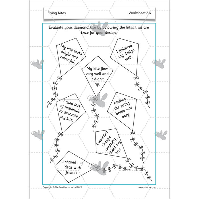 PlanBee Flying Kites KS1 DT Lesson Pack