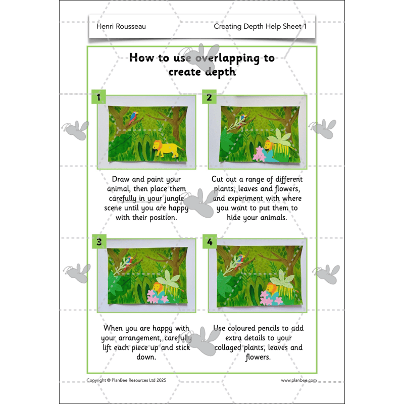 PlanBee Henri Rousseau KS1 Art Lessons