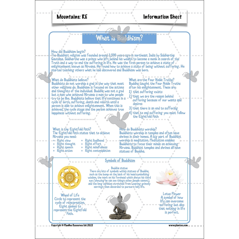PlanBee Mountains Topic KS2 Enrichment Lesson Pack