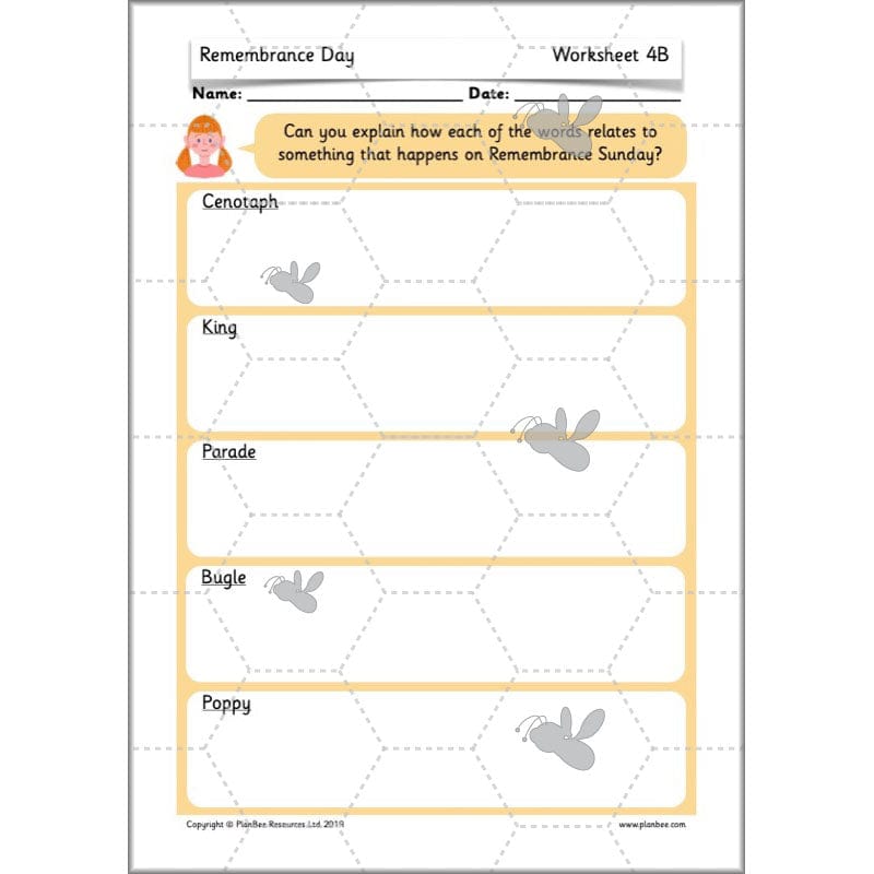PlanBee KS1 Remembrance Day Lesson | Year 2 History Planning