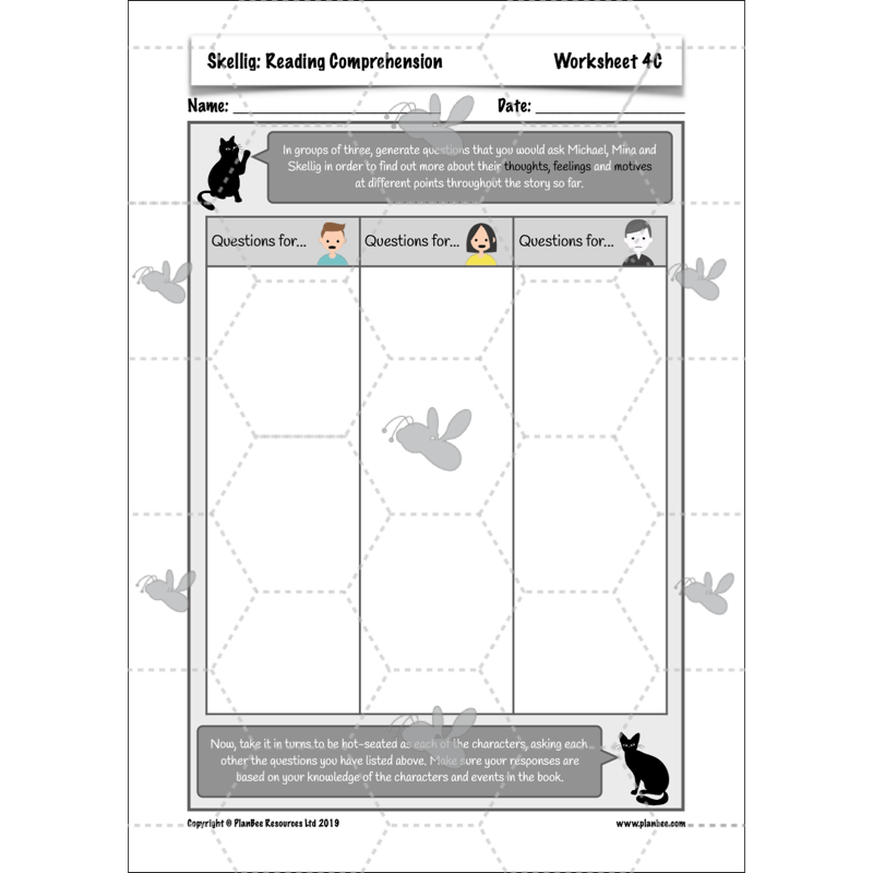 PlanBee Skellig: Reading Comprehension