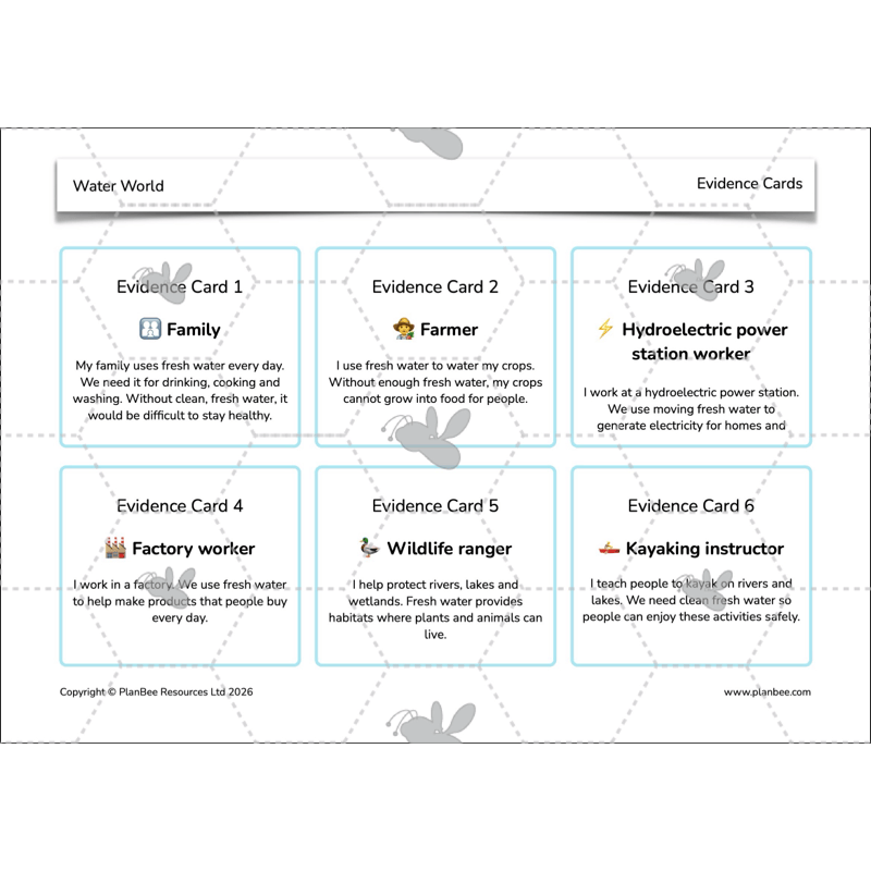 PlanBee Water World Rivers and Coasts KS2 Geography Pack by PlanBee