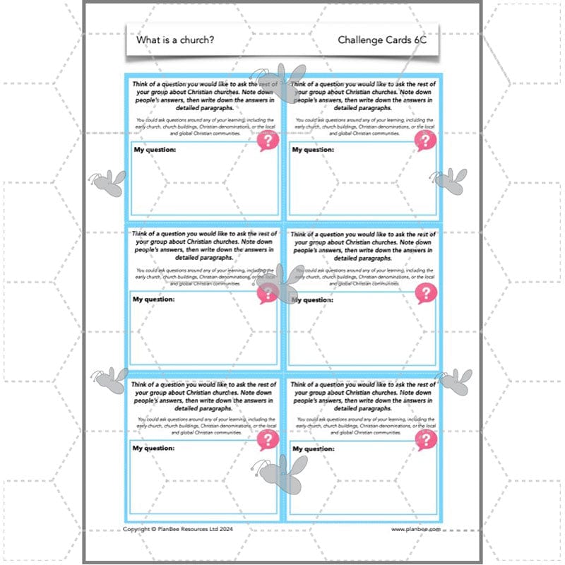 PlanBee What is a Church? Christian Places of Worship KS2 | PlanBee