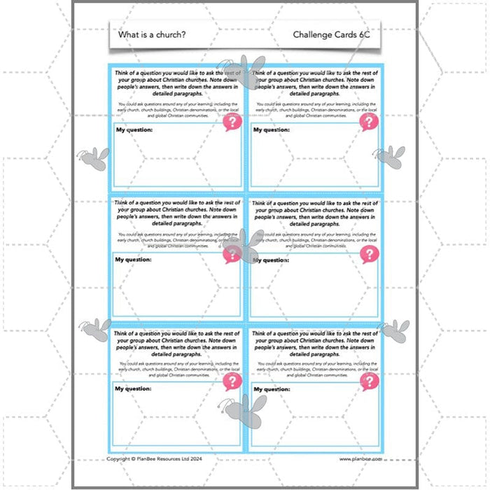 PlanBee What is a Church? Christian Places of Worship KS2 | PlanBee