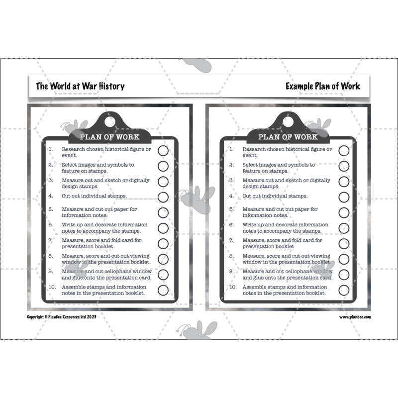 PlanBee World War 2 (UKS2) Topic Enrichment Lesson Pack