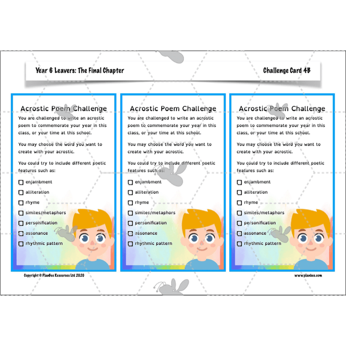 PlanBee Year 6 Leavers: The Final Chapter | KS2 English Pack