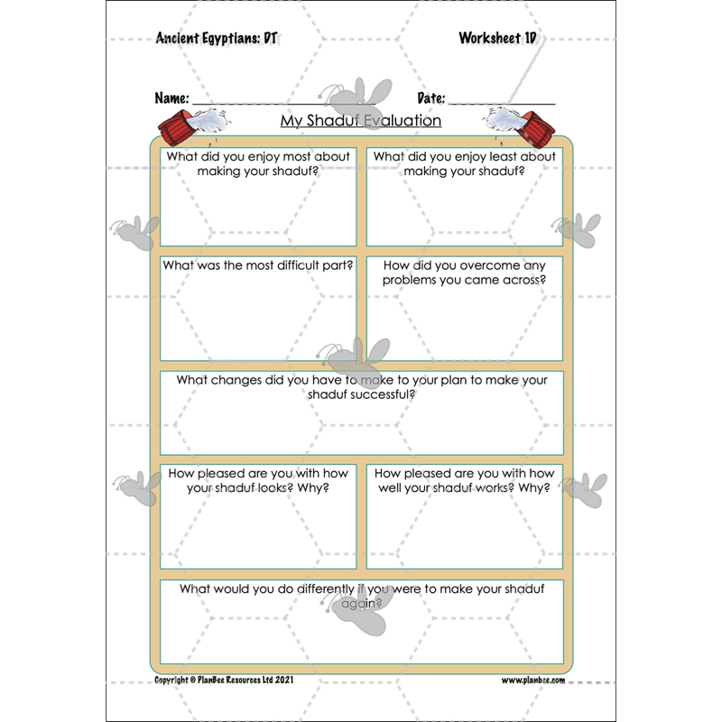 PlanBee Ancient Egyptians Topic KS2 Enrichment Lesson Pack
