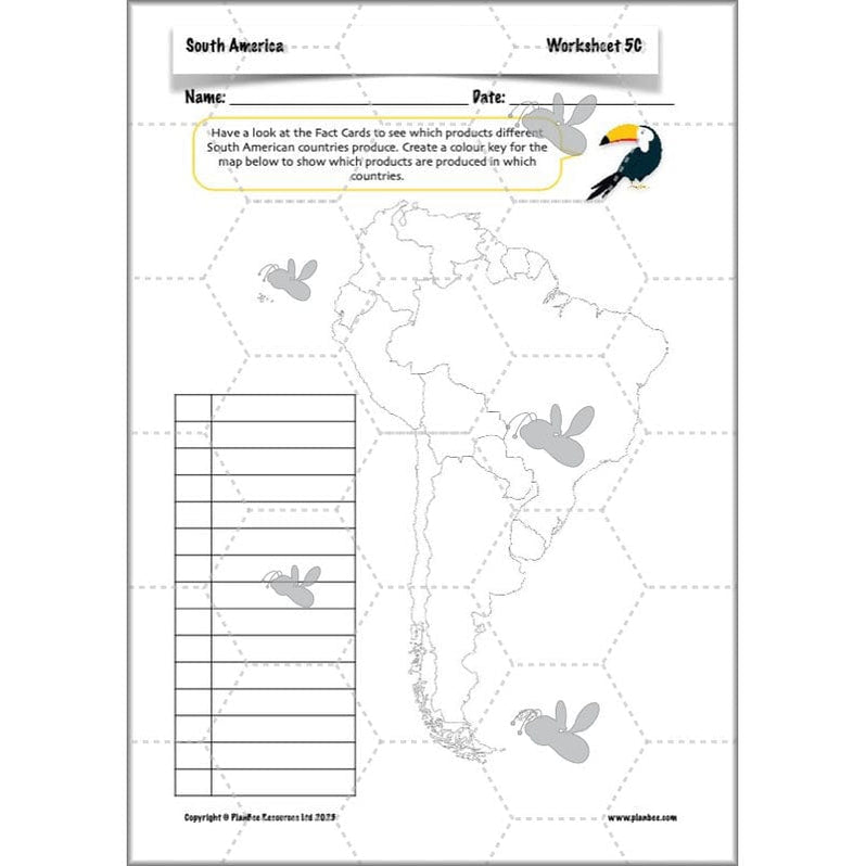 south america homework ks2