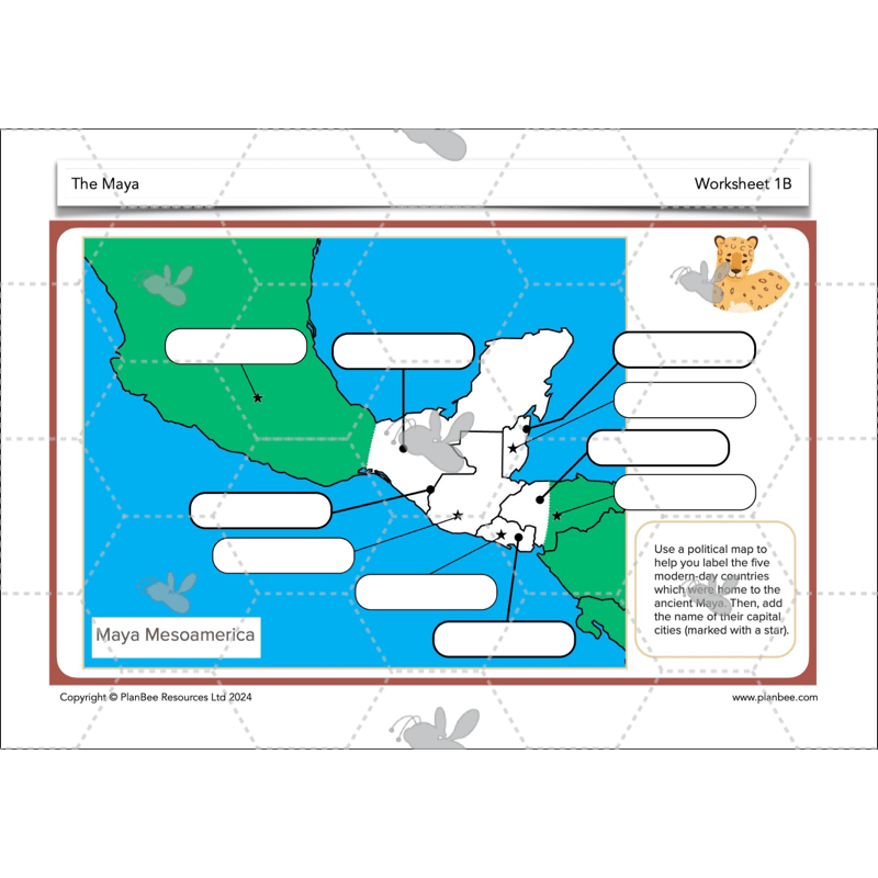 PlanBee The Maya KS2 Topic Enrichment Lesson Pack