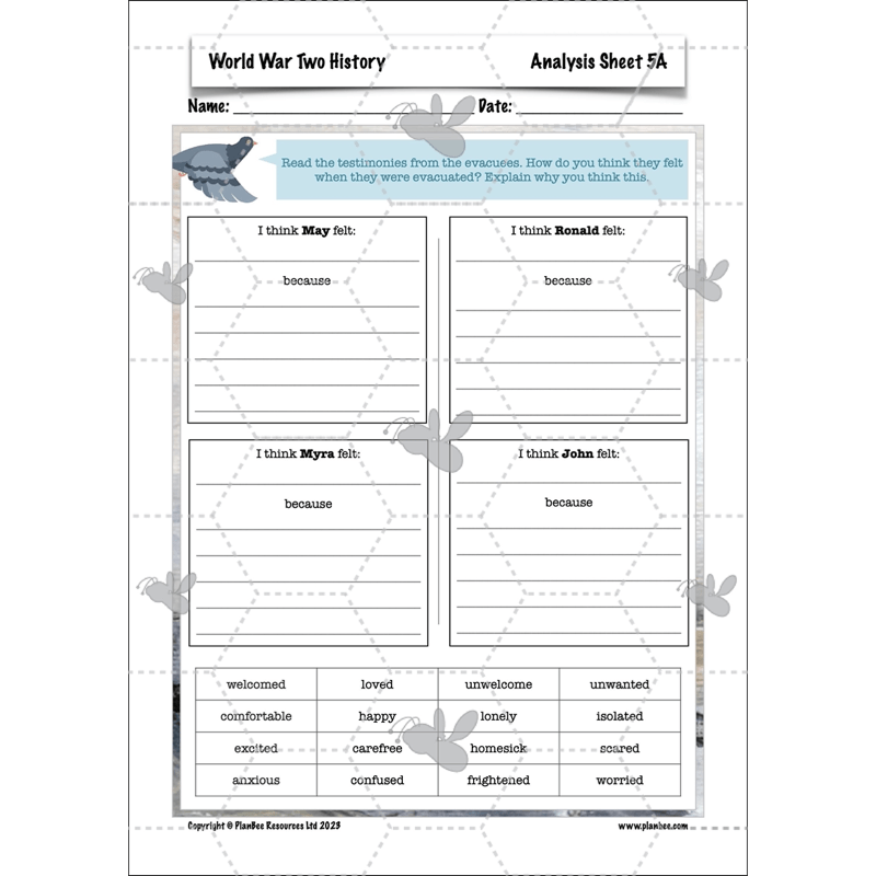 PlanBee Lower KS2 World War 2 History Planning and Resources