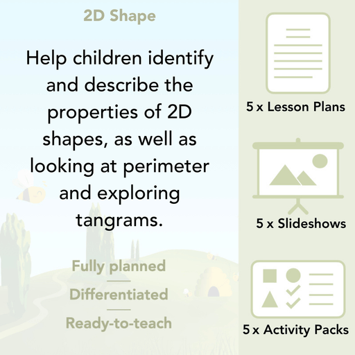 PlanBee 2D Shapes Year 3 Maths Lesson Pack by PlanBee